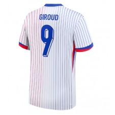 Frankrike Olivier Giroud #9 Bortatröja EM 2024 Korta ärmar